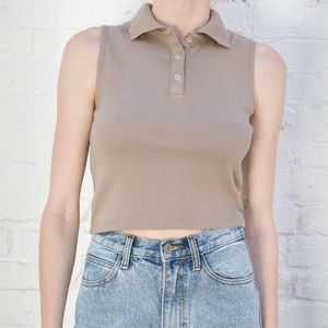 Brandy Melville cream Collina top